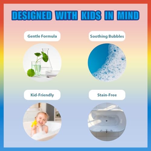 6 Piece Bath Bombs for Kids, Bubble Gum Scented, Bath Toys for Kids, Ages 3+, by Townley Girl