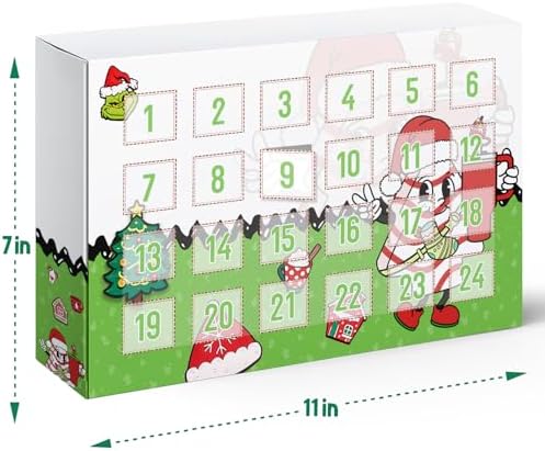 Advent Calendar 2025 - Christmas Countdown Calendars 24 Days of Surprises with 10mm Straw Toppers - Straw Cover Caps Funny Gifts for Cup 30Oz 40Oz Tumbler Kids Teens Boys Girls Adults