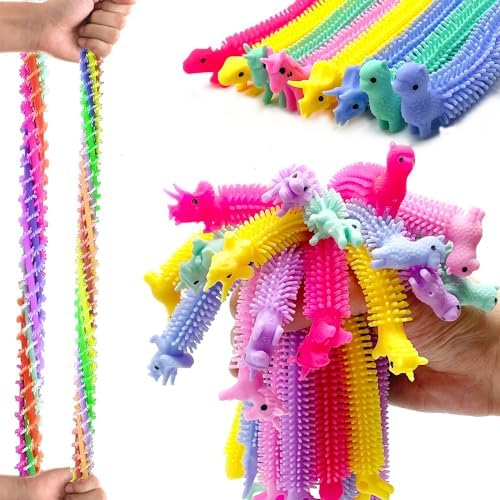 30 Pack Stretchy Strings Fidget Toys, Sensory Toys Bulk for Kids and Adults Stress Relief, Anti-Anxiety Autism Toys, Perfect for Valentine's Day Classroom Exchange, Birthday Gifts, Party Favors