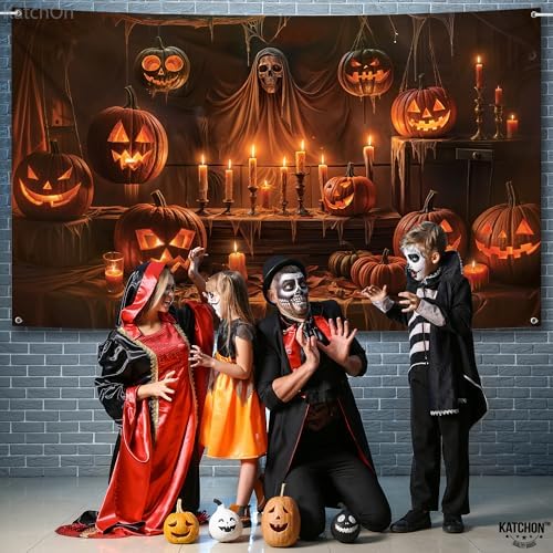 Spooky Halloween Backdrop 72x44 Inch | Halloween Party Decorations