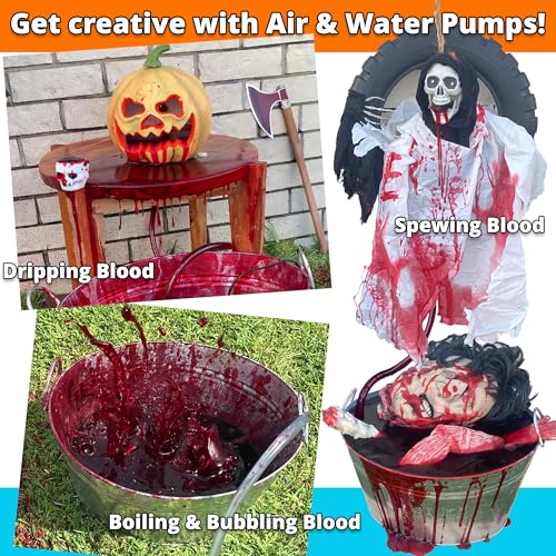Fake Blood Powder, 15 Gallon Stage Blood Mix for Halloween Props