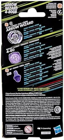 Beyblade X Arrow Wizard 4-80GB Booster Pack Set with Stamina Type Top; Authentic Takara Tomy Battle Tops Games/Toys for Boys and Girls 8+