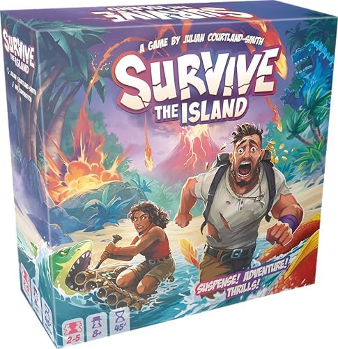 Survive The Island Board Game (2024 Edition) - Thrilling Escape Adventure with New Monsters, Fun Strategy Game for Kids & Adults, Ages 8+, 2-5 Players, 45 Minute Playtime