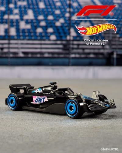 Toy Cars Formula 1 5-Pack, Set of 5 1:64 Scale Die-Cast Vehicles Featuring F1 Racing Team Decos, Collectible Race Cars