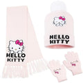Girls Hat Scarf And Gloves Set Winter Accessories Kawaii Cozy Warm 3 Piece, Anime Gifts for Girls
