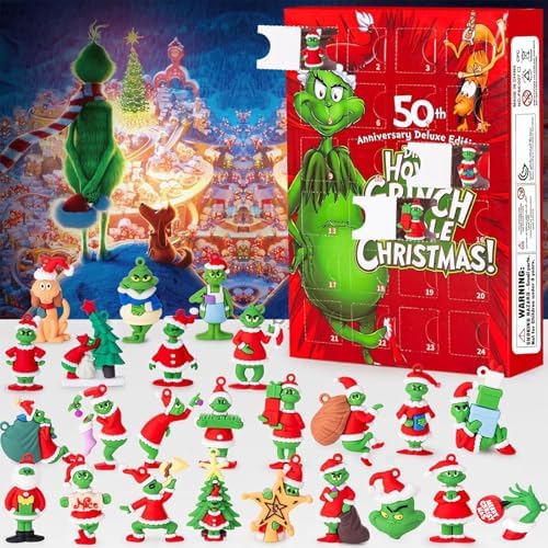 Christmas Advent Calendar 2025,Christmas Countdown Calendar,with 24 Collectible Advent Calendar for Kids Toddler Adult Teens Boy Girls,Xmas Vacation Gifts Idea