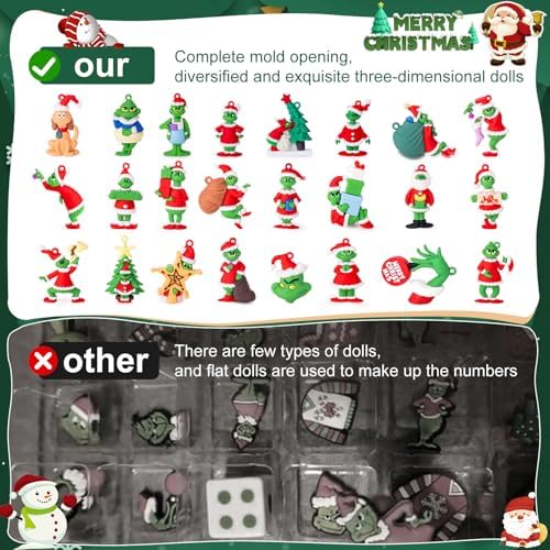 Christmas Advent Calendar 2025,Christmas Countdown Calendar,with 24 Collectible Advent Calendar for Kids Toddler Adult Teens Boy Girls,Xmas Vacation Gifts Idea