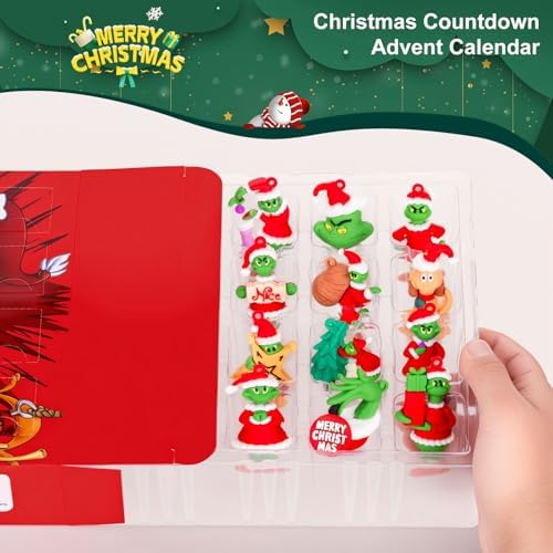 Christmas Advent Calendar 2025,Christmas Countdown Calendar,with 24 Collectible Advent Calendar for Kids Toddler Adult Teens Boy Girls,Xmas Vacation Gifts Idea