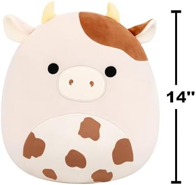 Original 14in Nightingale The Brown Cow with Spots – Official Jazwares Plush (Large)