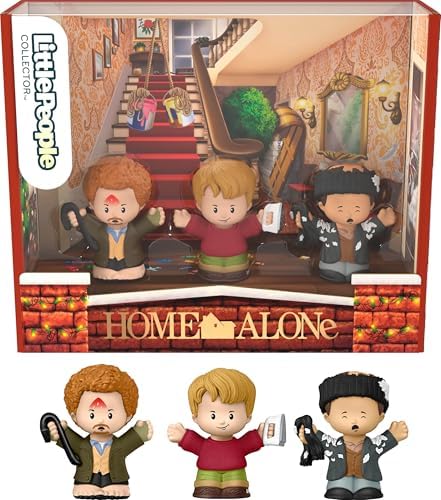 Collector Home Alone Special Edition Set for Movie Fans, 3 Character Figures in a Display Package