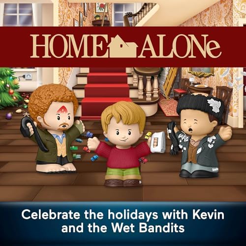 Collector Home Alone Special Edition Set for Movie Fans, 3 Character Figures in a Display Package