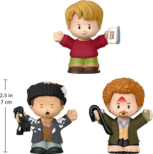 Collector Home Alone Special Edition Set for Movie Fans, 3 Character Figures in a Display Package