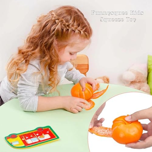 Tangerine Squishies Stress Relief Soft Scented Simulation Orange Fruit Squeeze Toys Cute Birthday Gift Novelty Toy for Kid Adult