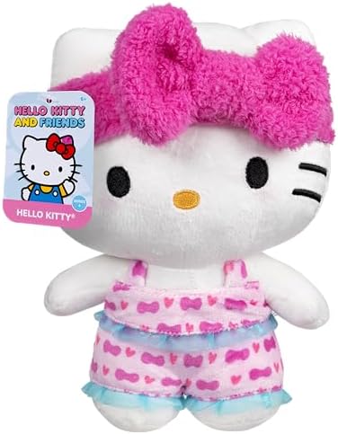 Hello Kitty® and Friends - 8-Inch Hello Kitty Pajama Party Plush - Officially Licensed Sanrio® Product from Ages 6+