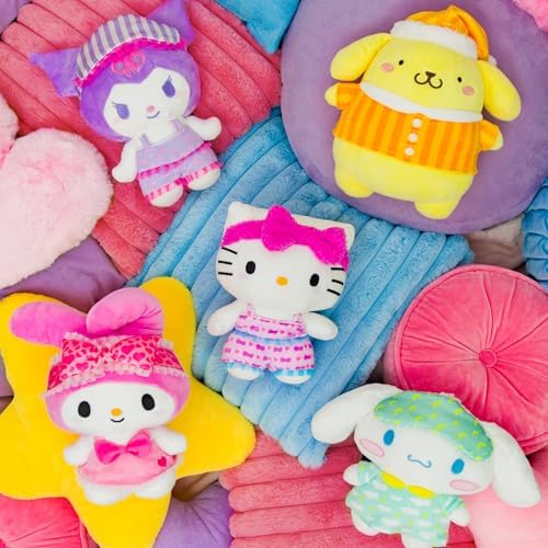 Hello Kitty® and Friends - 8-Inch Hello Kitty Pajama Party Plush - Officially Licensed Sanrio® Product from Ages 6+