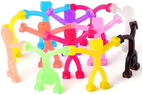 Valentines Day Gifts for Kids: 12Pcs Magnetic-People-Magnet-Men, Travel Toys for Kids, Cute Robot & Funny Magnets, School Party Favors Bulk, Small Toys for Classroom Prizes, Easter Egg Stuffers