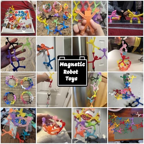 6Pcs Magnetic-People-Magnet-Men: Magnetic Travel Toys for Kids, Creative, Portable and Educational, Funny Magnets for Kids, Small Toys for Classroom Prizes, Easter Egg Stuffers, Office