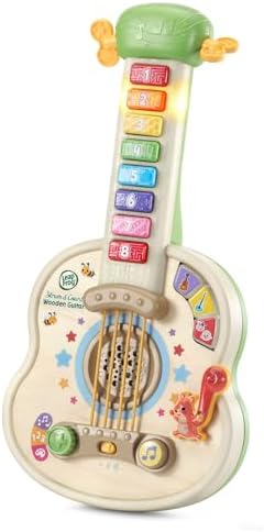 Strum and Count Wooden Guitar, Musical Toddler Toy