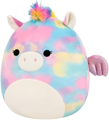 Original 14in Jaime The Rainbow Tie-Dye Pegasus – Official Jazwares Plush (Large)