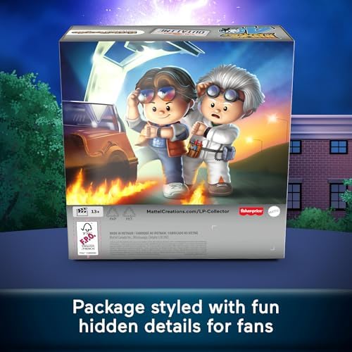 Back to The Future Special Edition Set for Movie Fans, 2 Figures in a Display Package