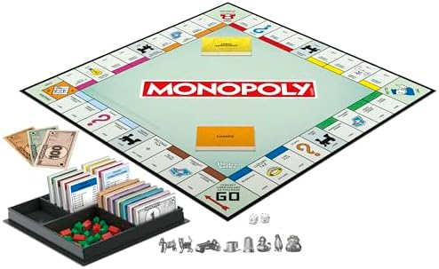 Board Game | Classic Game with Storage Tray and Larger Tokens | Ages 8+ | 2 to 6 Players | Family Games for Kids and Adults | Kids Gifts