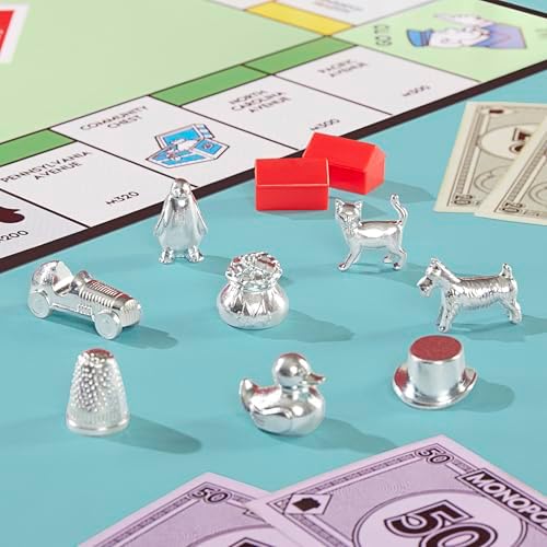 Board Game | Classic Game with Storage Tray and Larger Tokens | Ages 8+ | 2 to 6 Players | Family Games for Kids and Adults | Kids Gifts