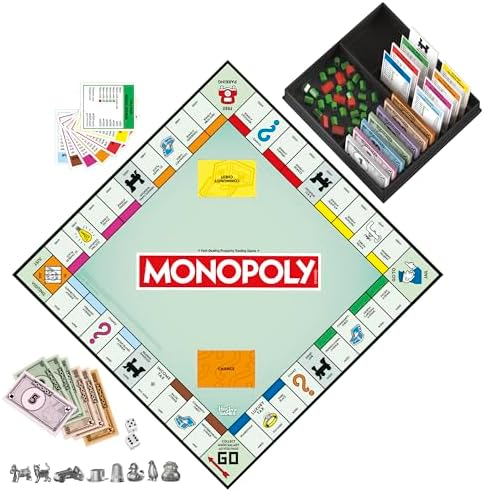 Board Game | Classic Game with Storage Tray and Larger Tokens | Ages 8+ | 2 to 6 Players | Family Games for Kids and Adults | Kids Gifts