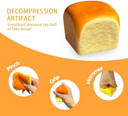 Butter Slow Rising Squishy，Squishy Toy,Dumpling Stress Balls，PU Materia Fidget Toy for Office or Party Favor
