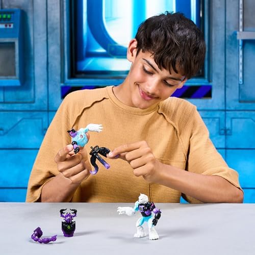 Hybrids Multi Pack, Reveal Different Hybrid Parts To Create 2 Mix & Match Action Figures, Plus Parts Of The Golden Panther Dragon, Fuse Millions Of Beast Combinations - Shark VS Polar Bear