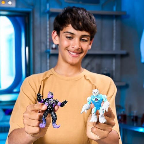 Hybrids Multi Pack, Reveal Different Hybrid Parts To Create 2 Mix & Match Action Figures, Plus Parts Of The Golden Panther Dragon, Fuse Millions Of Beast Combinations - Shark VS Polar Bear