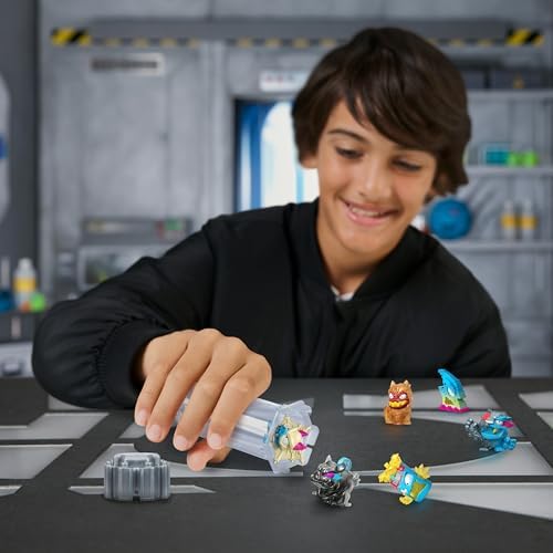 Swarms Series 3, Hyper Fusion Series, 6 Pack - Lab Pack Includes 6 Micro Beasts, 6 Collectible Stickers & 2 Stackable Fusion Caps to Build Out Your Own MrBeast Lab