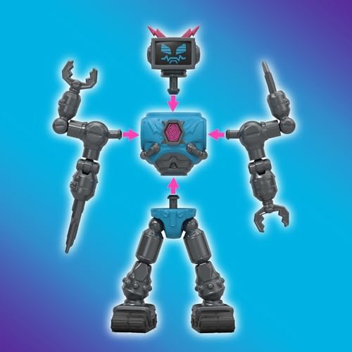 Hybrids Multi Pack, Reveal Different Hybrid Parts to Create 2 Mix & Match Action Figures, Plus Parts of The Golden Panther Dragon, Fuse Beast Combinations, Lab-Bot vs GID Skeleton