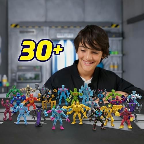Hybrids Multi Pack, Reveal Different Hybrid Parts to Create 2 Mix & Match Action Figures, Plus Parts of The Golden Panther Dragon, Fuse Beast Combinations, Lab-Bot vs GID Skeleton