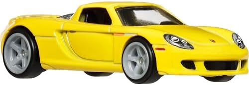 Premium Car Culture Collectible Toy Car, 1:64 Scale Die-Cast Porsche Carrera GT, Timeless Icons Vehicle with Real Riders Tires