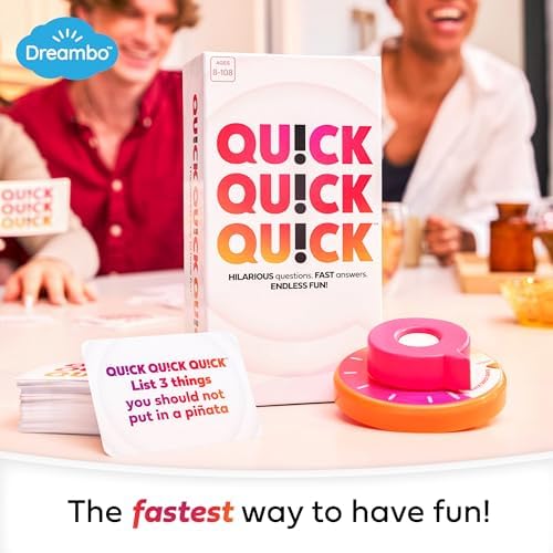 Quick Quick Quick by Relatable, Unleash Your Inner Funny with The Ultimate Party Games for Friends and Family Game Night, Perfect Adult Games & Kids Games, The Fastest Way to Have Fun, Ages 8 to 108