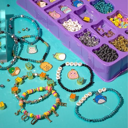 Original Squishmallows Bracelet Design Set, Cute & Friendship Bracelet Kit, Jewelry Making Kit, Charm Bracelet Making Kit, Beading & Jewelry Making, Friendship Bracelet Making Kit