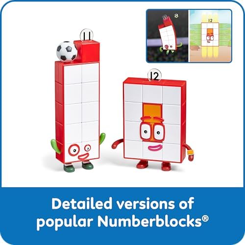 Numberblocks Friends Eleven and Twelve Figures, Numbers for Toddlers, Math Toys for Kids 3-5, Small Figurines for Kids, Preschool Learning & Education Toys, Birthday Gifts for Kids