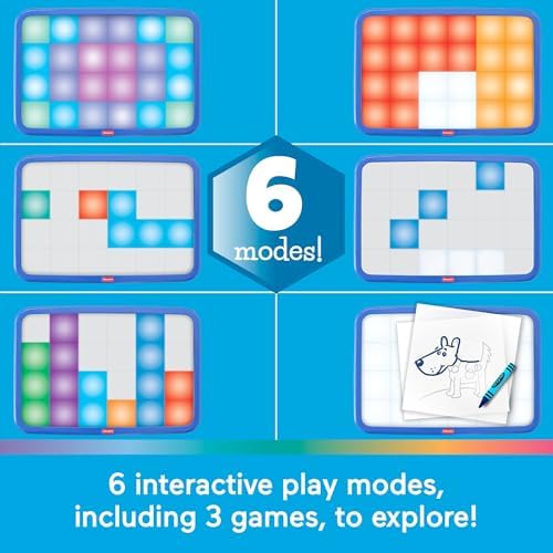 Learning Toy Sensory Bright Light Station, Activity Table with Games Music & Sounds for Preschool Kids Ages 3+ Years