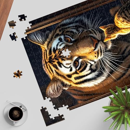 Feline Majesty Jigsaw Puzzle, 1000 Piece Puzzle for Adults, Impossible Hard Difficult Challenging Puzzles for Adults 1000 Pieces, Home Decoration Puzzle, Interlock Perfectly No Dust