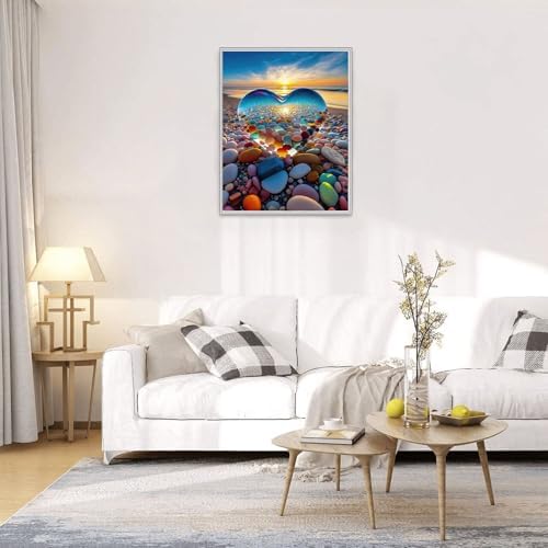 Jigsaw Puzzles for Adults 1000 Pieces, Love Pebbles Beach Puzzle, Impossible Difficult Hard Fun 1000 Piece Jigsaw Puzzles for Adults