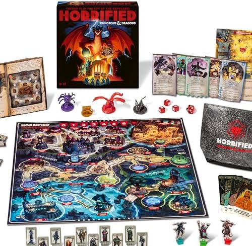Horrified Games – Dungeons & Dragons – Strategy Board Game – Boost Critical Thinking & Teamwork – Cooperative Gameplay – Unique Monster Challenges – 1 to 5 Players – Adults & Kids 10+