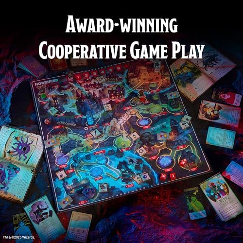 Horrified Games – Dungeons & Dragons – Strategy Board Game – Boost Critical Thinking & Teamwork – Cooperative Gameplay – Unique Monster Challenges – 1 to 5 Players – Adults & Kids 10+