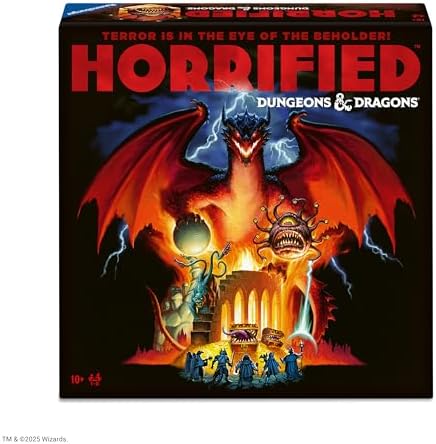 Horrified Games – Dungeons & Dragons – Strategy Board Game – Boost Critical Thinking & Teamwork – Cooperative Gameplay – Unique Monster Challenges – 1 to 5 Players – Adults & Kids 10+