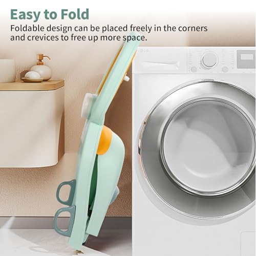 Hair Washing Station for Kids Children's Shower Seat Adjustable Children Shampoo Chair Bath Seat Household Foldable for 1 to 16 Years Old