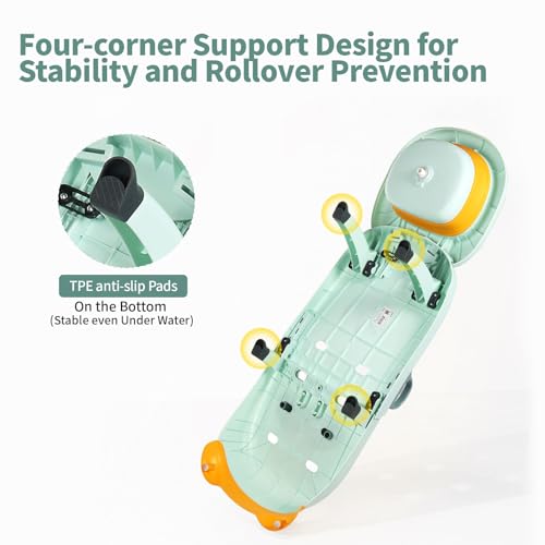 Hair Washing Station for Kids Children's Shower Seat Adjustable Children Shampoo Chair Bath Seat Household Foldable for 1 to 16 Years Old
