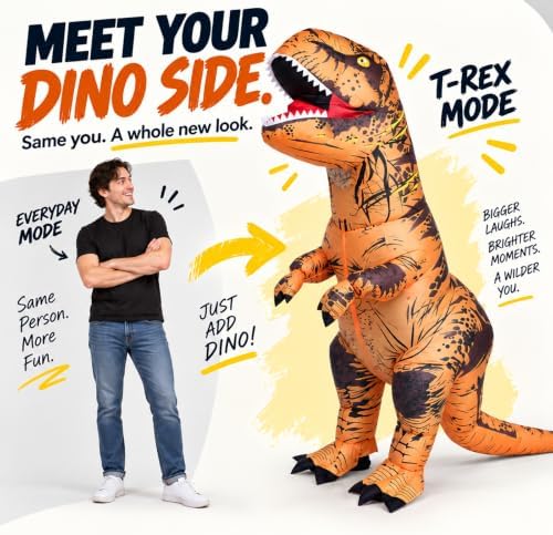 Inflatable Dinosaur Costume T-Rex Blow Up Cosplay Halloween