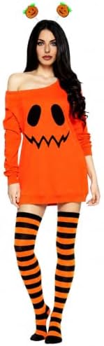 Halloween Costume Set for Women Adult Ghost Pumpkin Costume Outfit