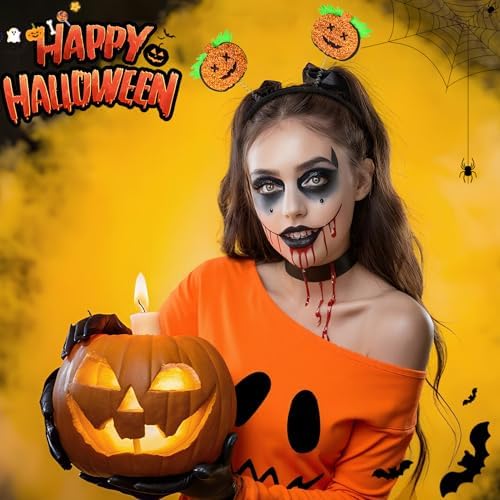 Halloween Costume Set for Women Adult Ghost Pumpkin Costume Outfit