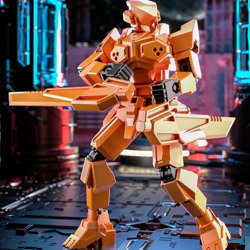 2er Set T13 Action Figure, Assembly Completed Shield Warrior Titan 13 Action Figures, Multi-Jointed Movable Action Figure, Lucky 13 Robot, Desktop Decorations for Game Lovers Toy (Gray+Black)