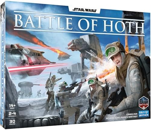 Star Wars: Battle of Hoth Board Game - Command The Imperial Army or Rebel Forces in a Fast-Paced Miniatures Strategy Game, Ages 8+, 2-4 Players, 30 Minute Playtime
